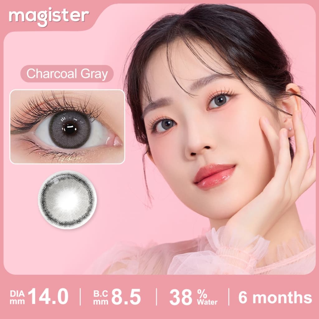 Magister & Realcon Contact Lens 14MM คอนแทคเลนส์ Rose Lens Brown / Brown / Gray ขนาดมินิ คอนเทคเลนส์สายตาสั้น รูปที่ 5