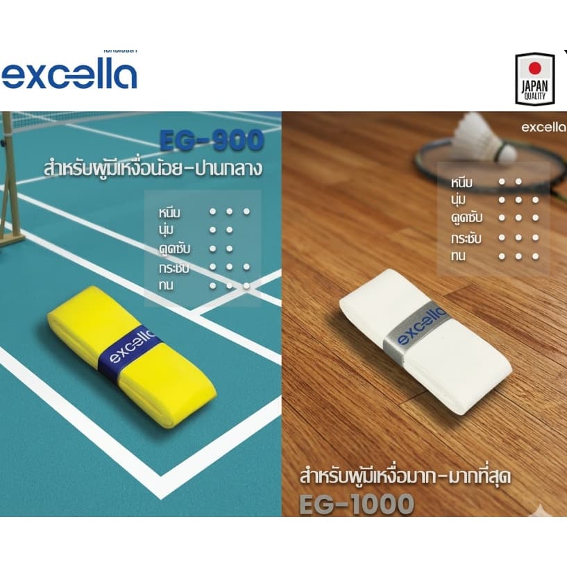 ส่งด่วน กริป Excella Series กริปพันด้าม ผ้าพันด้าม ไม้แบด ไม้เทนนิส รูปที่ 7