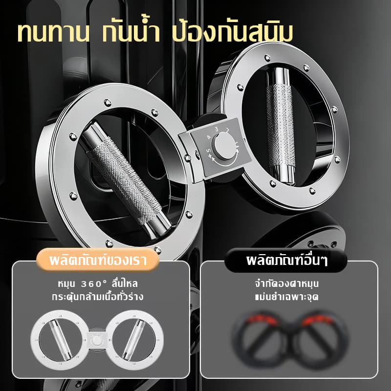 10KG อุปกรณ์ออกกำลังกายข้อมือ กริปเปอร์มือ อุปกรณ์ฟิตเนสสำหรับฝึกแขน, หน้าอก, หลัง และกล้ามเนื้อทั่วร่างกาย รูปที่ 8