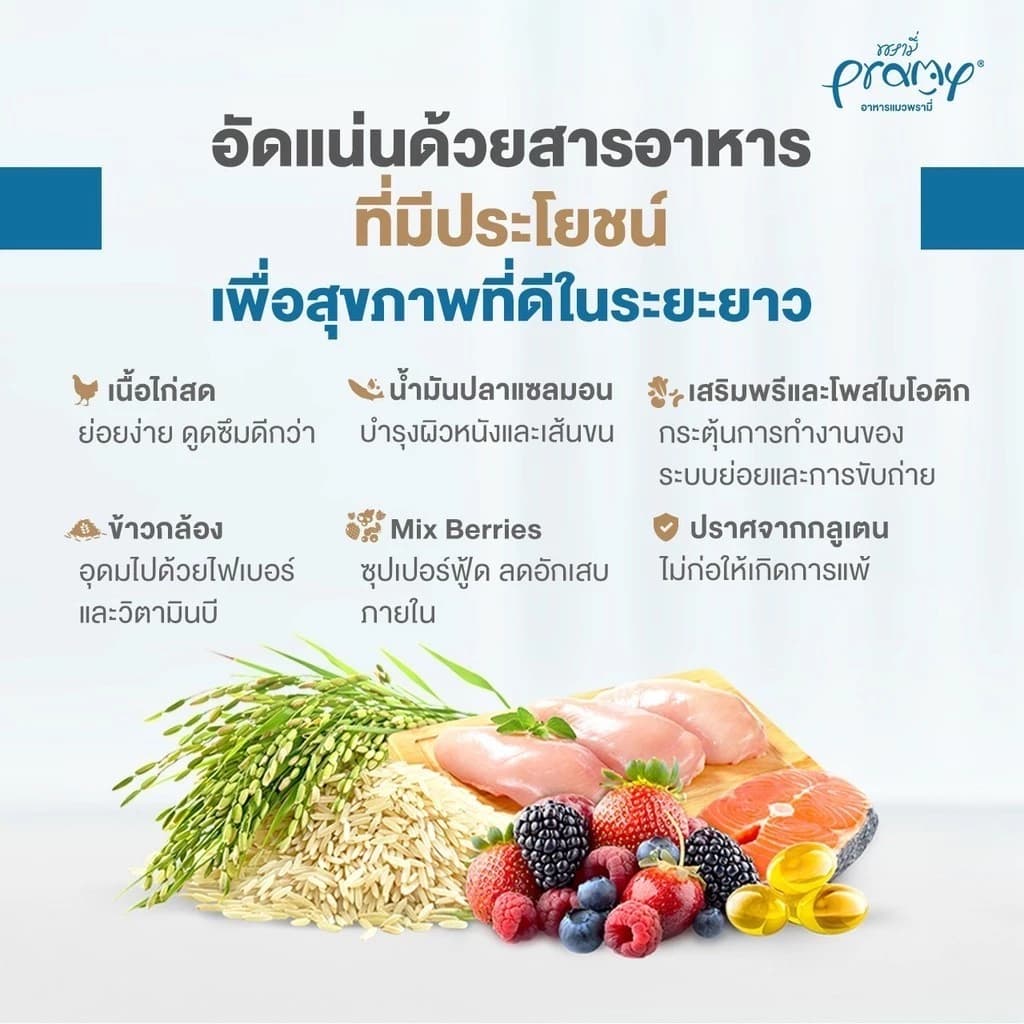 Pramy Feline Solutions พรามี่ แคร์ ขนาด 5.5 Kg. อาหารแมวสูตรเฉพาะทาง รูปที่ 9