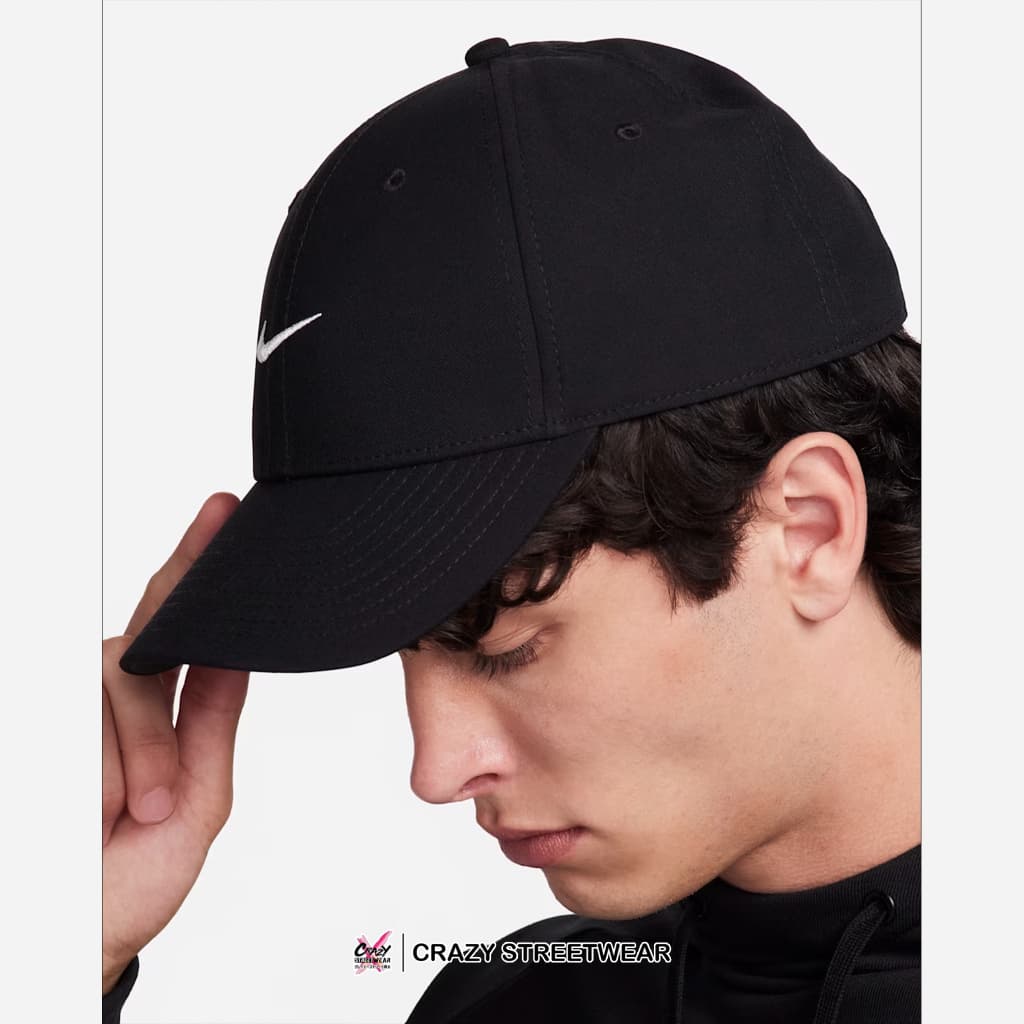 หมวกแก๊ป Nike Dri-FIT Club Structured Swoosh Cap ลิขสิทธิ์แท้ ไนกี้ หมวกไนกี้สีดำ หมวก รูปที่ 4
