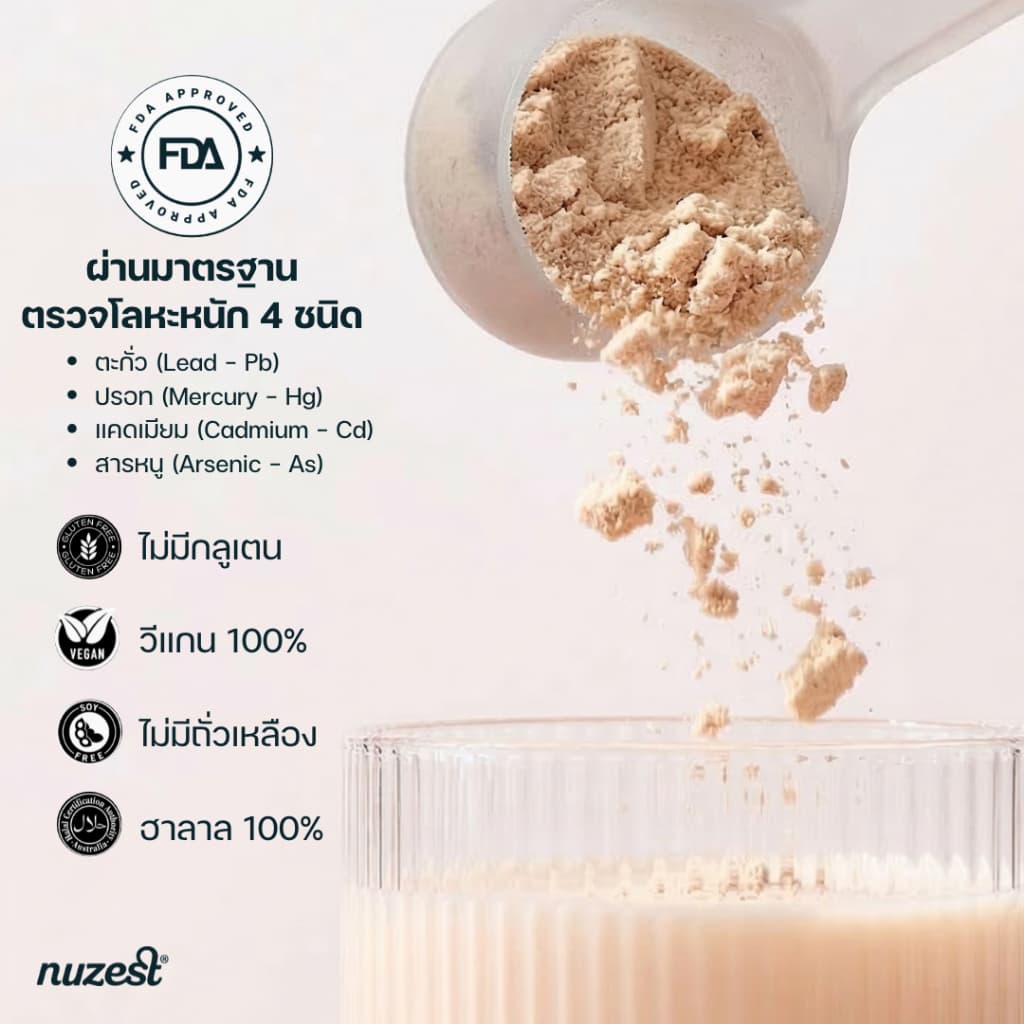 โปรตีนพืช Plant protein Nuzest โปรตีนคุณหนูดี จากถั่วลันเตา ช่วยลดน้ำหนัก ผู้สูงอายุ คนท้อง เพิ่มกล้ามเนื้อ ชงดื่ม STRW รูปที่ 7
