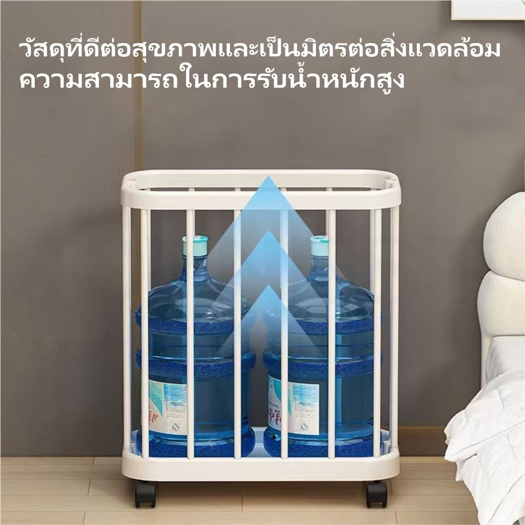 JOYNEST ตะกร้าซักผ้ามีล้อ ใส่ช่องแคบ เก็บผ้าสกปรก เคลื่อนย้ายสะดวก จุเยอะ แข็งแรง ทนทาน รูปที่ 6