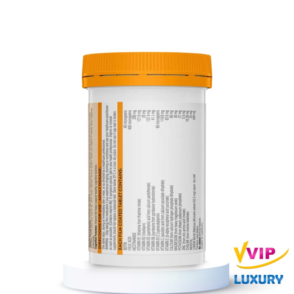 exp08/2027 วิตามินบีรวม Swisse Ultiboost Mega B + 60 Tablets รูปที่ 2