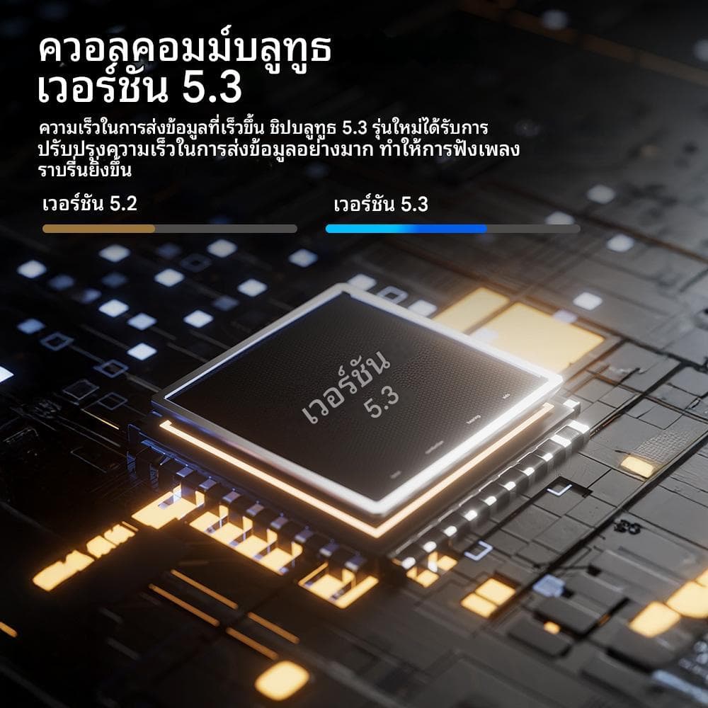 GEARELEC H8 หมวกกันน็อคบลูทูธ บลูทูธ 5.3 กันน้ำ IP67 ลดเสียงรบกวนอัจฉริยะ CVC&DSP แบ่งปันเพลง เอฟเฟกต์เสียงอีคิว FM รูปที่ 5
