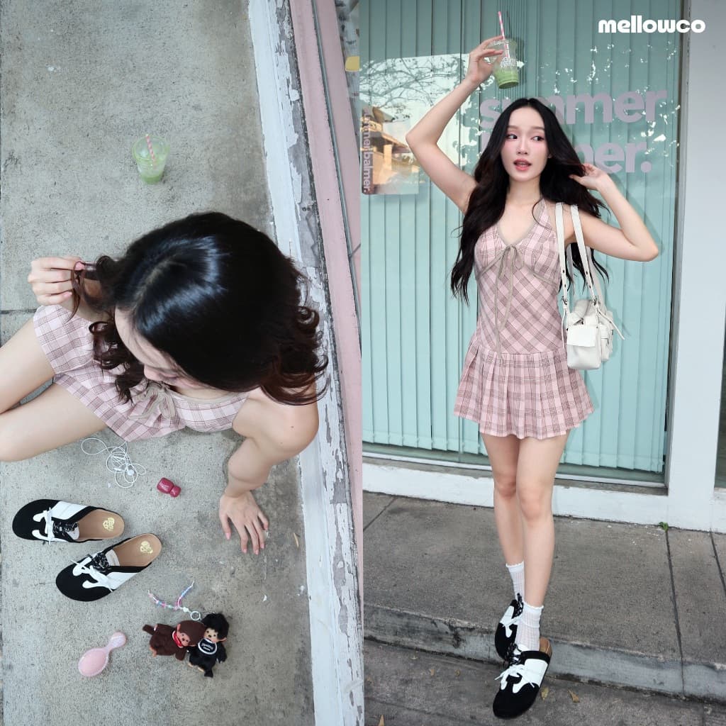 Mellowco รุ่น Wister รองเท้าเปิดส้นหนัง Suede Mule M10-5036 รูปที่ 6