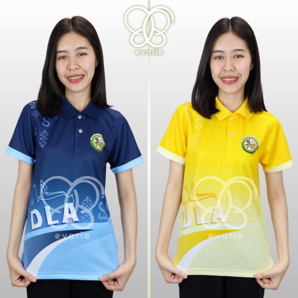 Evarie Shirt Shop เสื้อโปโลพิมพ์ลาย อปท. เสื้อโปโล กรมส่งเสริมการปกครองส่วนท้องถิ่น ลายขอเจ้าฟ้า อปท. รูปที่ 6