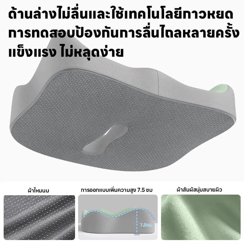 เบาะรองหลัง เบาะรองนั่ง เบาะรองนั่งเก้าอี้ทํางาน เมมโมรี่โฟมแท้ 100% ลดอาการปวดเมื่อย เบาะรองหลัง Seat Memory Foam รูปที่ 4