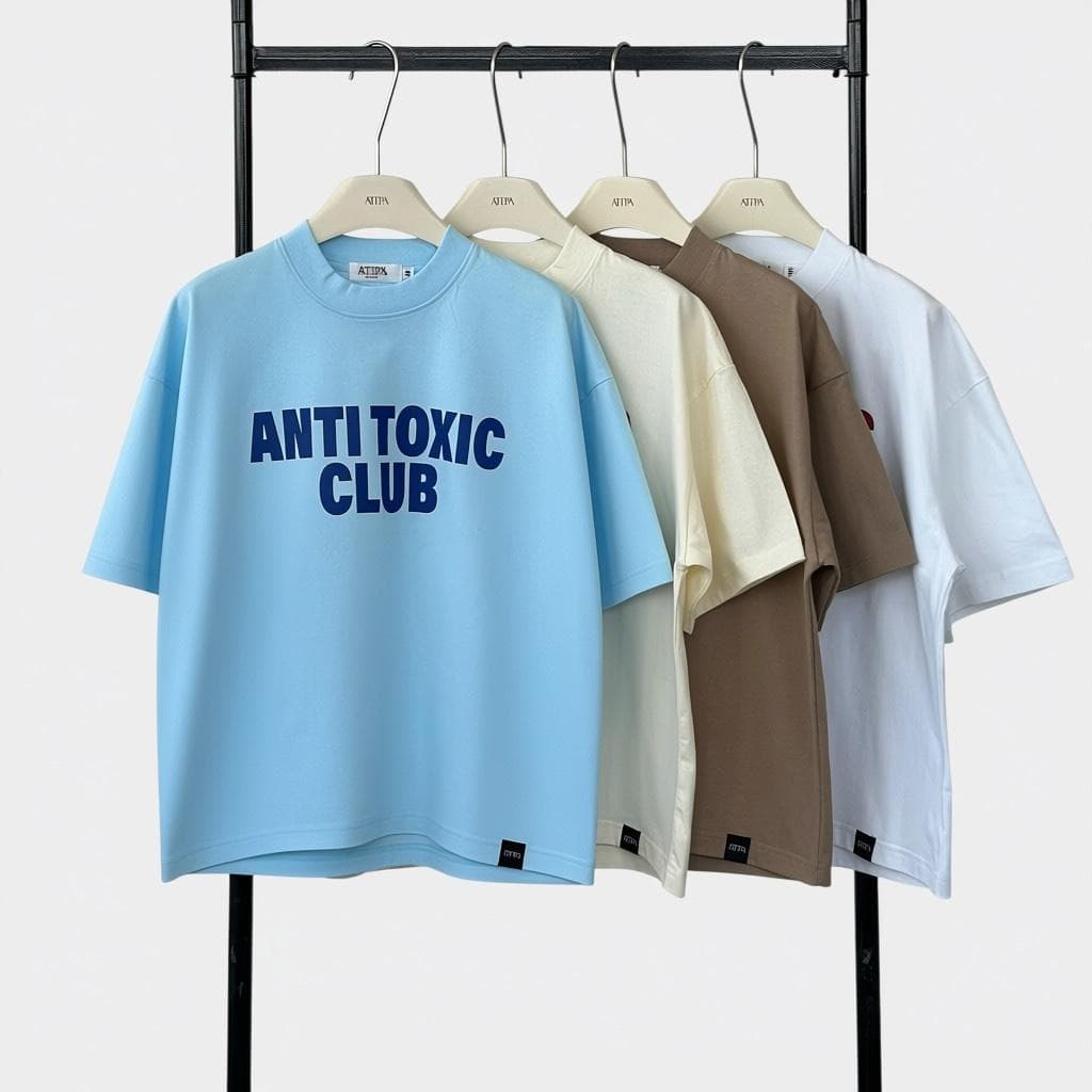 Atipashop - *01Antii Toxic T-Shirt | เสื้อยืดทรงBOXY ทรงบ็อกซี่ สกรีนลาย มีหลายไซส์ รูปที่ 6