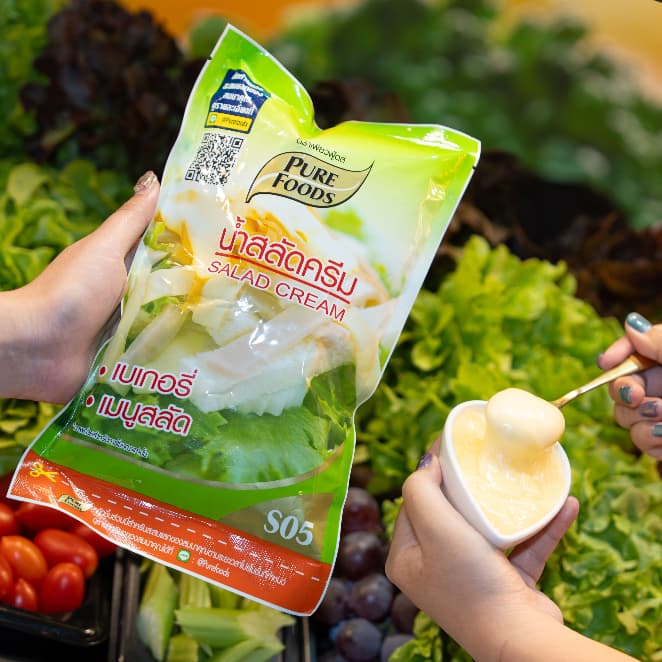 น้ำสลัด ขนาด 500-1000g น้ำสลัดไขมันต่ำ น้ำสลัดครีม เครื่องปรุง น้ำสลัดเพียวฟู้ดส์ รูปที่ 4