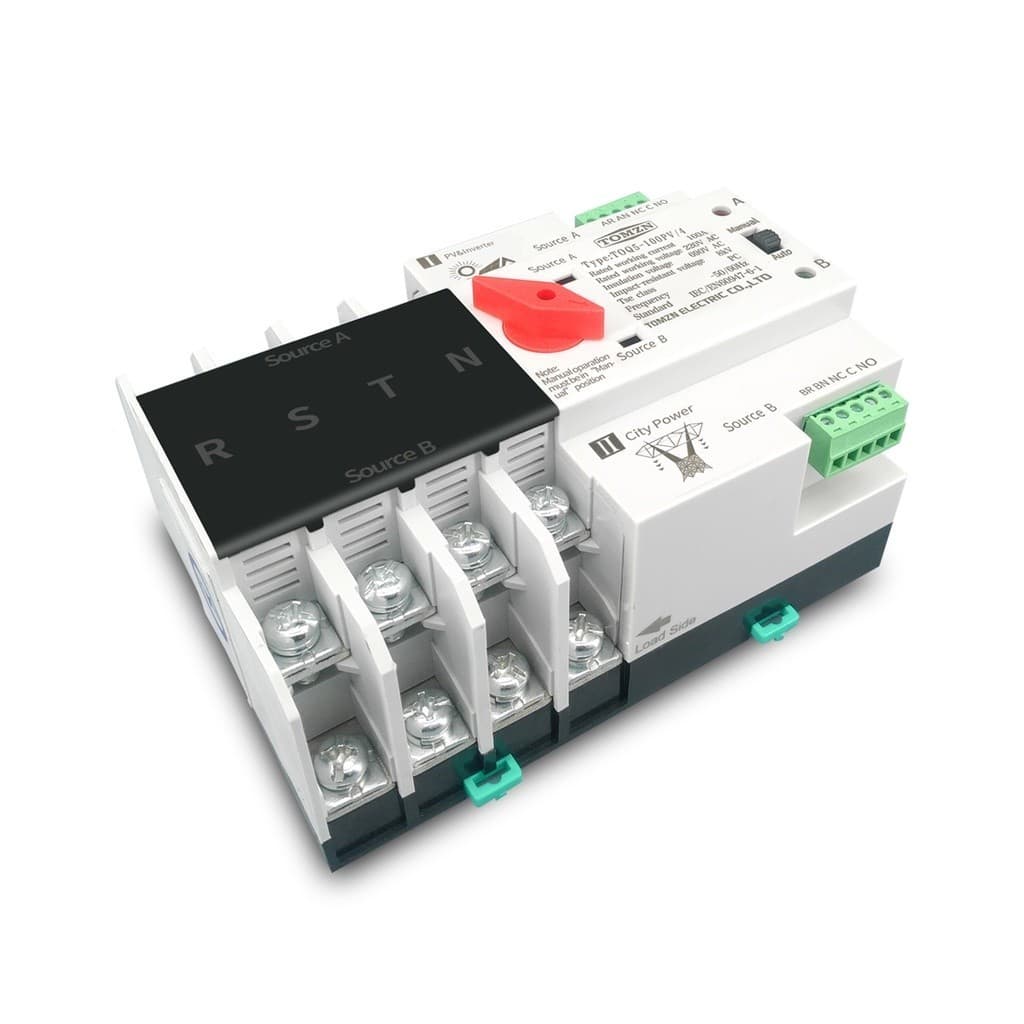 ATS 2P 63A/100A Dual Power ATS สวิทช์ ไฟฟ้า ats Automatic transfer switch เวลาในการเปลี่ยนน้อยกว่า 30ms รูปที่ 9
