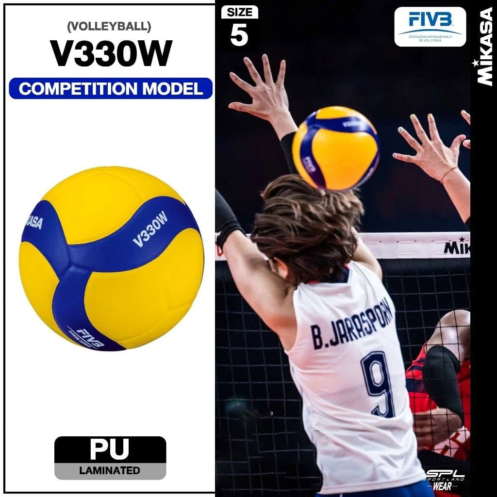 MIKASA  มิกาซ่า วอลเลย์บอลหนัง Volleyball PU #5 th V330W (1180)