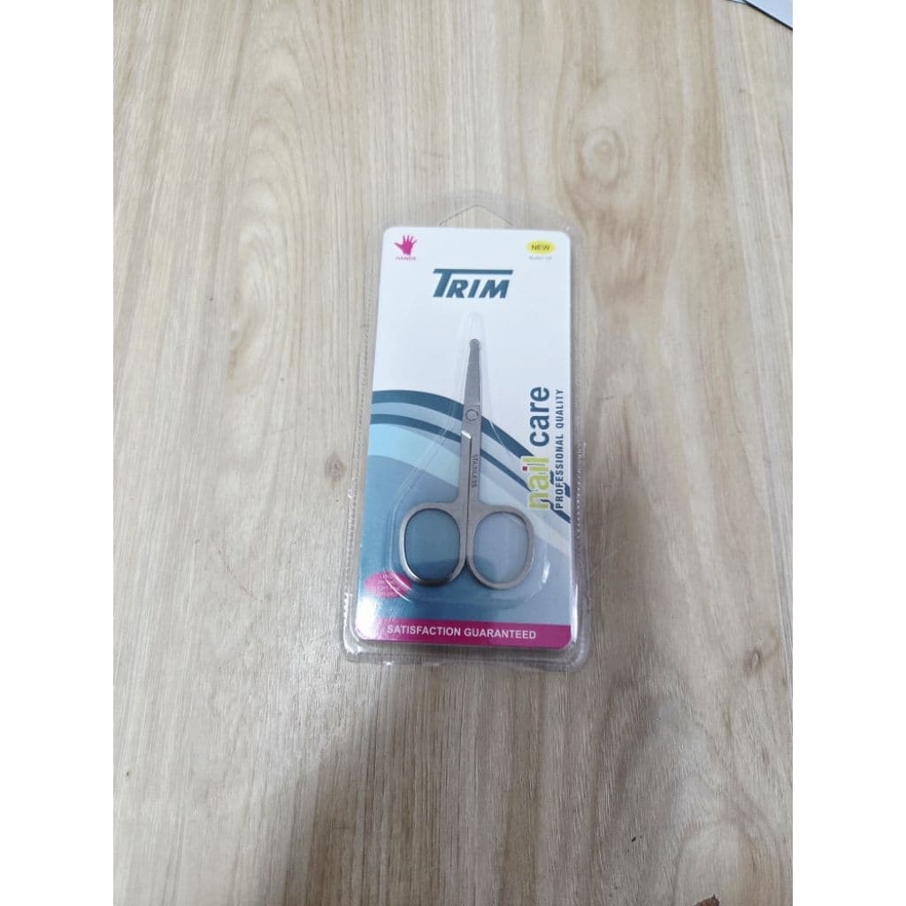 Trim Nose Hair Scissors กรรไกรตัดขนจมูก ปลายกลมกันบาด ปลายแหลม สแตนเลส ยี่ห้อ TRIM ทริม ราคาส่ง ราคา ต่อตัว รูปที่ 2