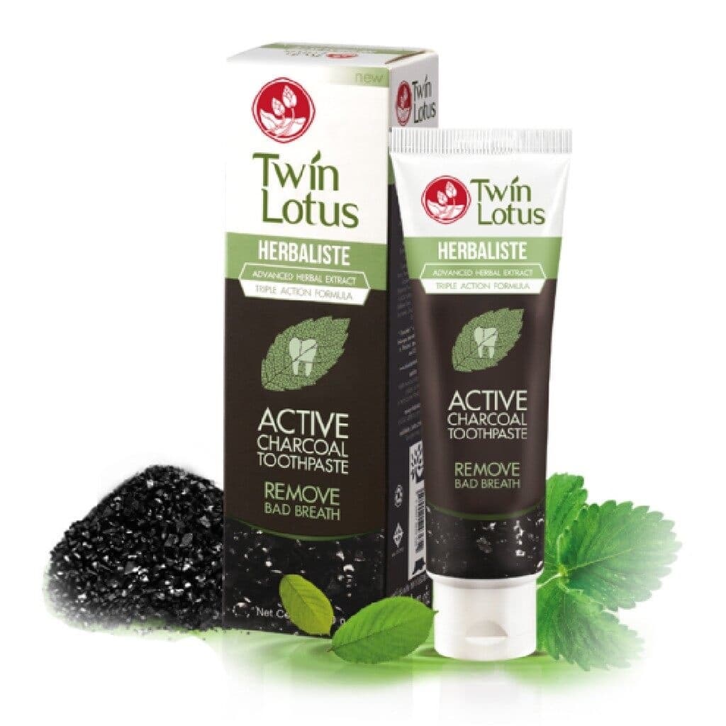 Dok Bua Ku Active Charcoal Toothpaste 100 / 150g.ดอกบัวคู่ ยาสีฟันแอ็คทีฟชาร์โคล 100/150กรัม รูปที่ 3