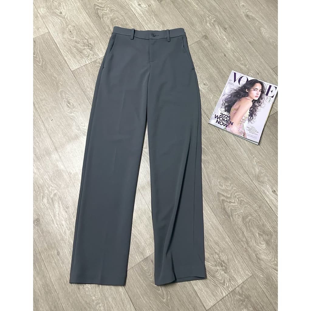 GLORIA JEANS Trousers กางเกงผ้าสีเทา เอวสูง ผ้ายืด งาสวย รูปที่ 2