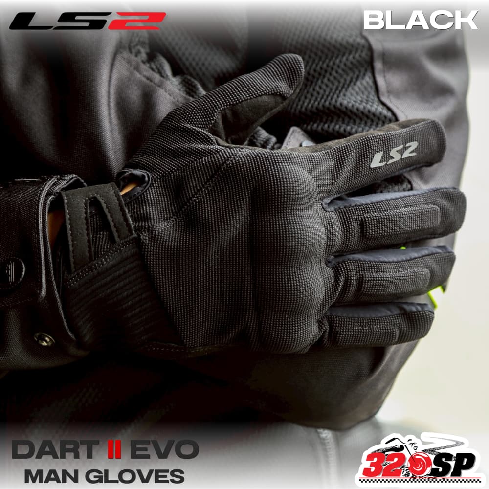 ส่งด่วน!! ถุงมือขับมอเตอร์ไซค์ LS2 DART II EVO MAN GLOVES ของแท้ !! 320SP รูปที่ 4