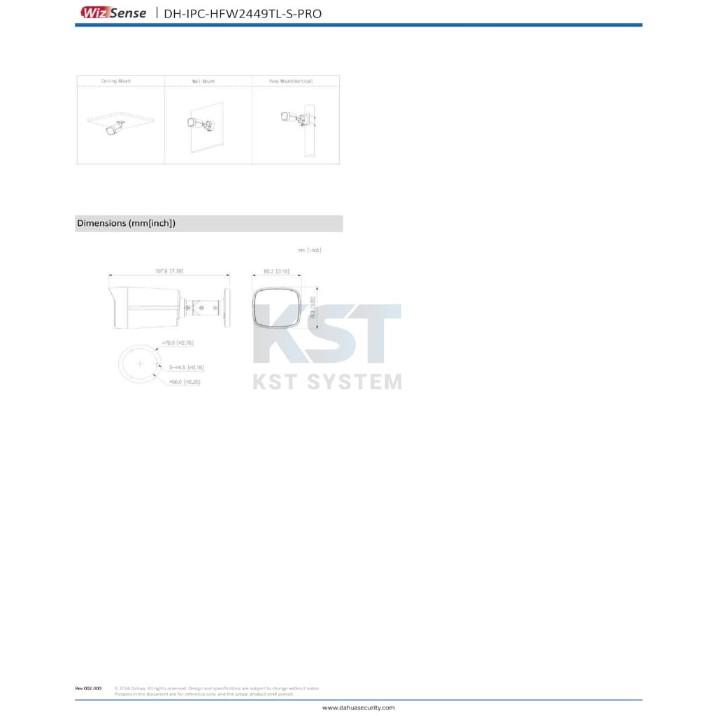 IPC-HFW2449TL-S-PRO กล้องวงจรปิด Dahua WizSense IPC WizColor 4MP PoE รูปที่ 7