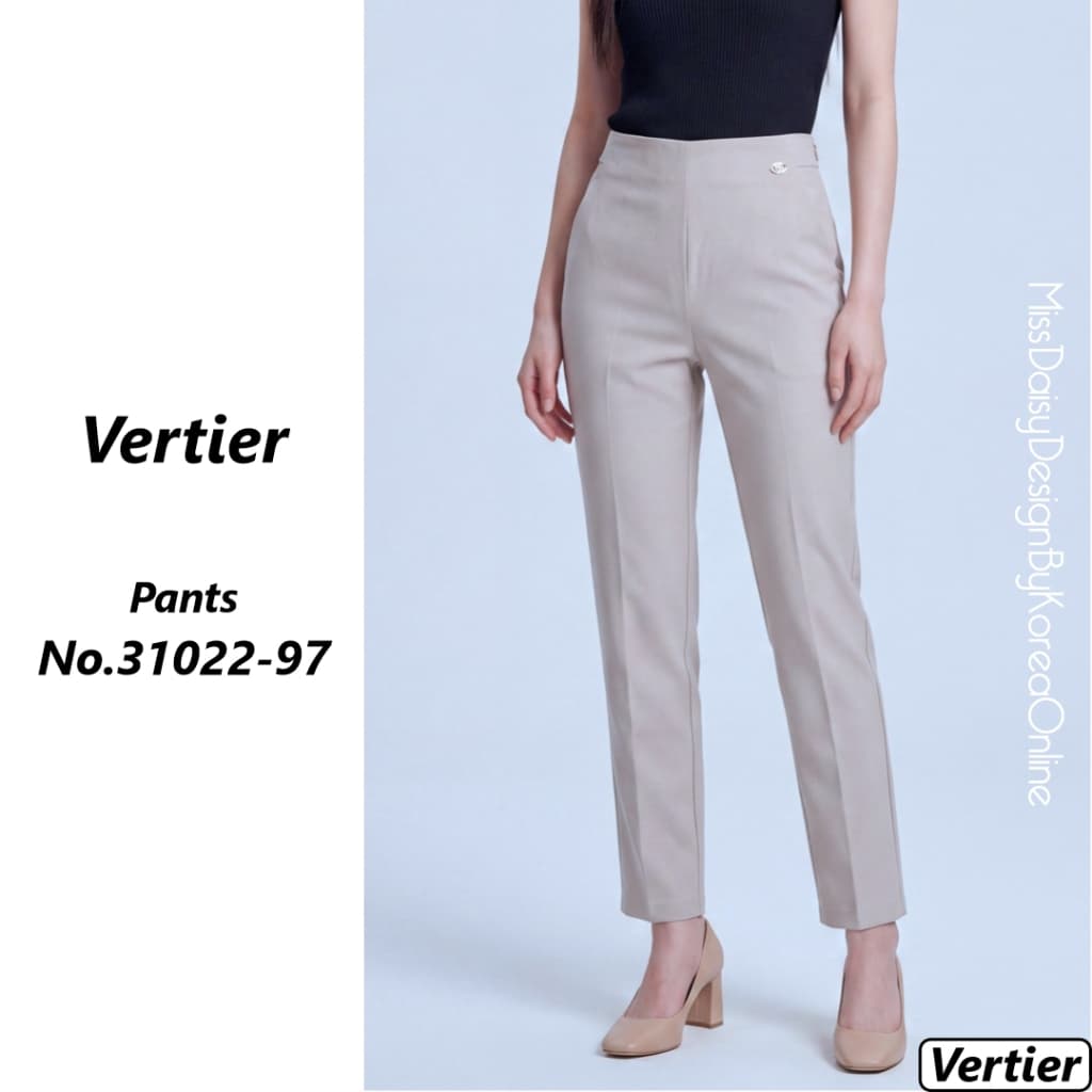 Vertier กางเกงขายาว 9 ส่วน No.31022 ผลิตจากผ้า Double Poplin รูปที่ 8