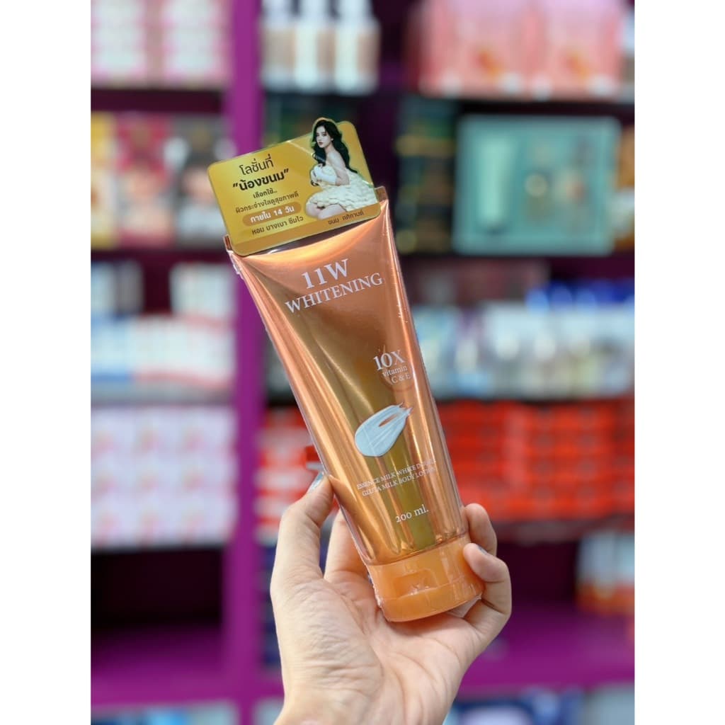 โลชั่น 11W Whitening กู้ผิวคล้ำเสีย ผิวขาวกระจ่างใส ออร่าพุ่ง บำรุงผิวกาย ของแท้ รูปที่ 9