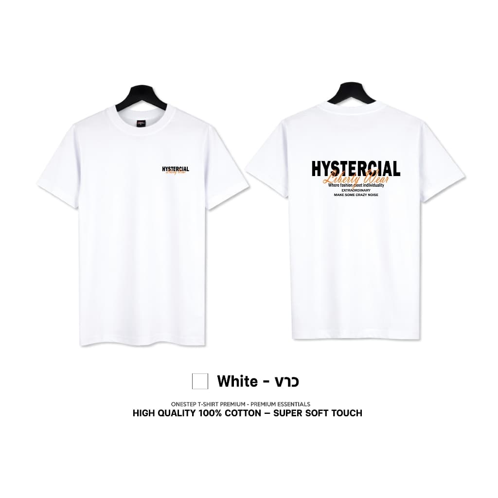 ผ้า cotton แท้ 100% อย่างดี หนานุ่ม ใส่สบาย ไม่ร้อน ลาย HYSTERCIAL LIBERTY 296 - Man ผู้ชาย Women ผู้หญิง รูปที่ 2