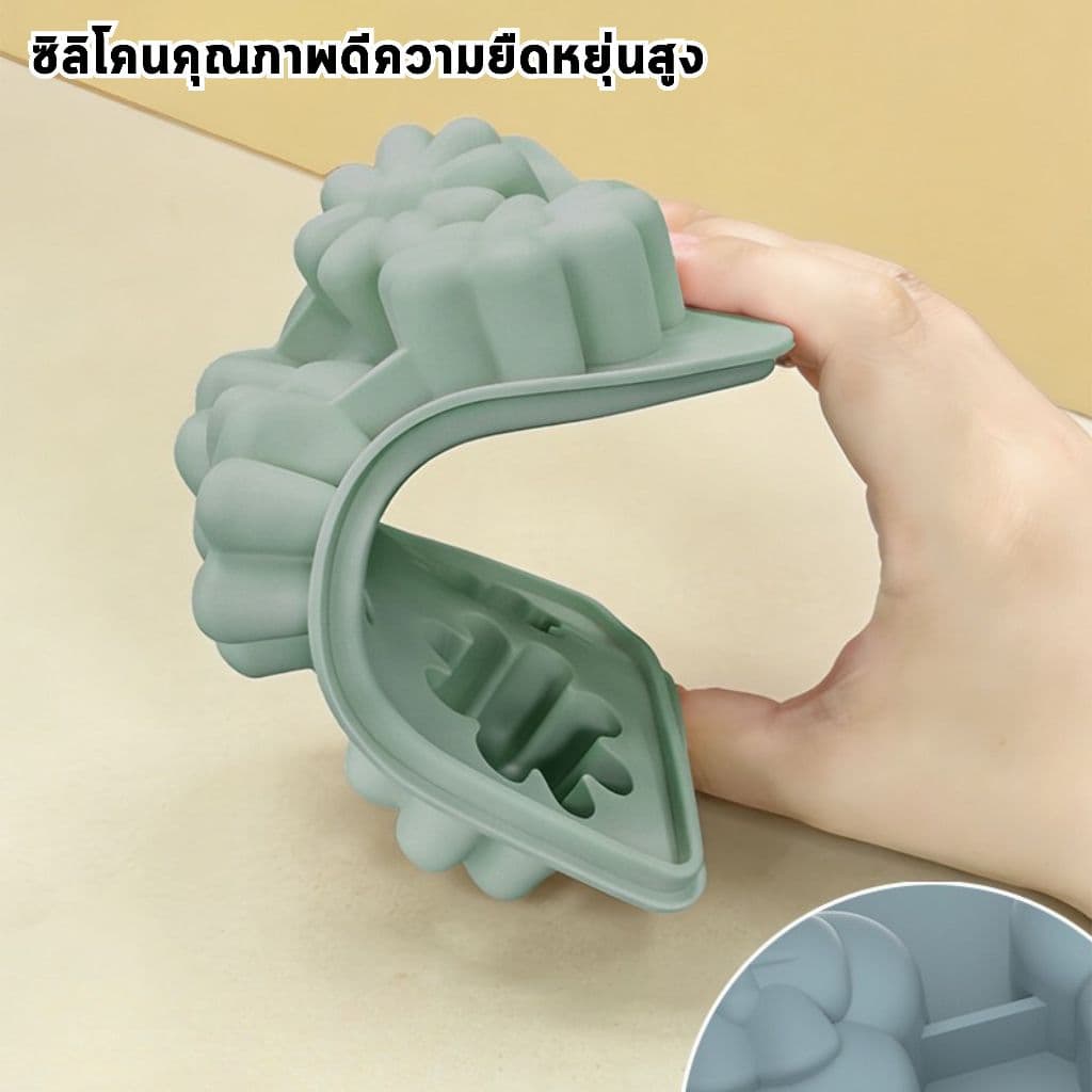 แม่พิมพ์ซิลิโคน แม่พิมพ์สบู่ บล๊อกน้ำแข็ง 4/6/8 ช่อง พร้อมฝาปิด พิมพ์น้ำแข็ง บล็อกทำขนม วุ้น ฟุตตี้ เกรดอาหาร ถอดง่าย รูปที่ 3