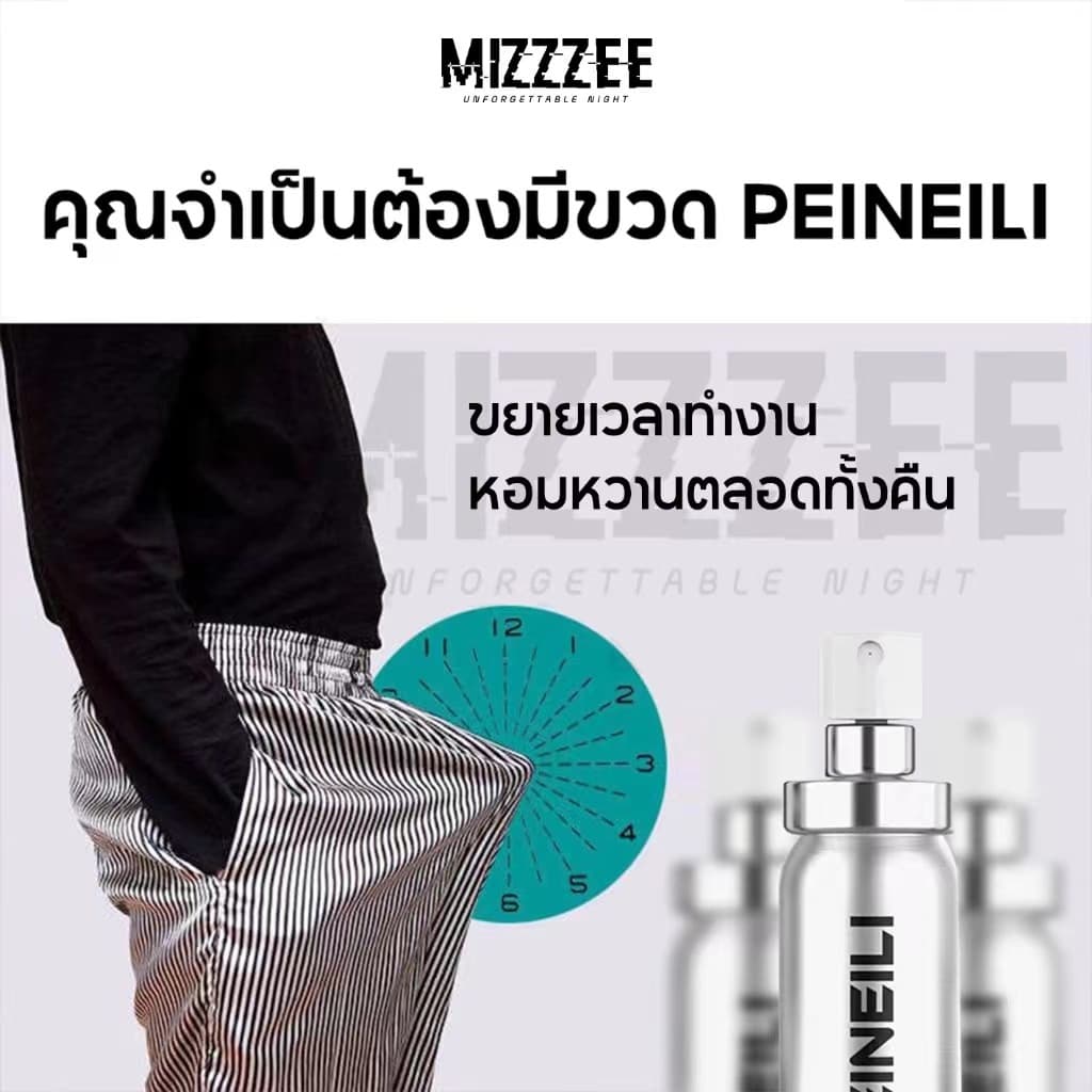 สเปรย์ยืดเวลา สำหรับผู้ชาย แพคเดี่ยว ของแท้ ไม่ระบุชื่อสินค้าหน้ากล่อง PEINEILI 15ml ซองเดี่ยว รูปที่ 8