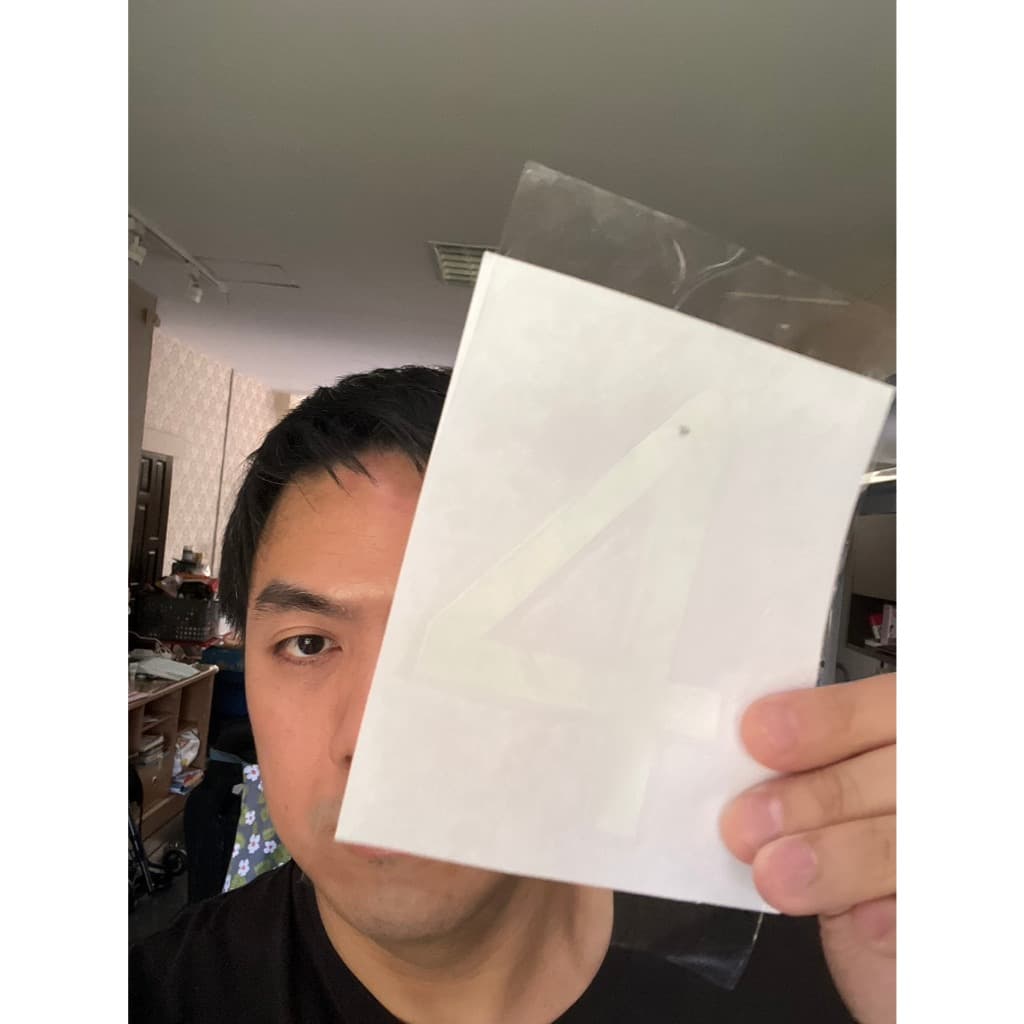 สติ๊กเกอร์ตัวเลข pvc ขนาดxl 9x14cm ออกใบกำกับภาษีได้ รูปที่ 3