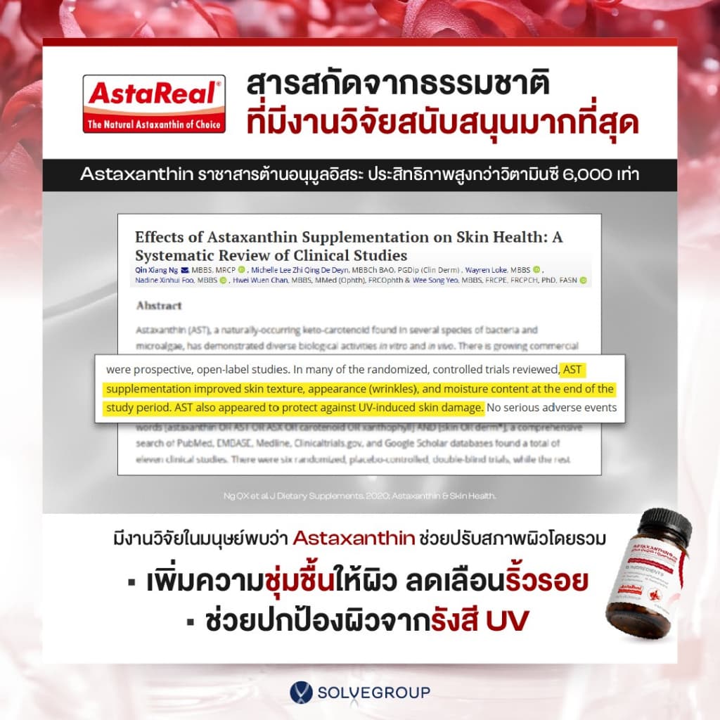 ASTAXANTHIN 6mg plus CoQ10 + Quercetin 1 กระปุก รูปที่ 5