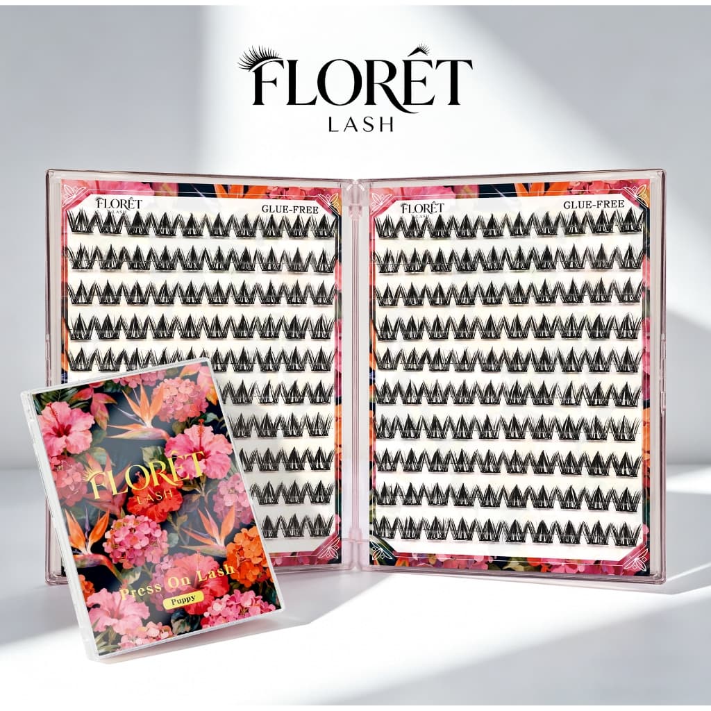 COD FLORÈTLASH ขนตาปลอมไม่ต้องใช้กาว Puppy สไตล์ ลุคเกาหลี ธรรมชาติ ติดง่าย มือใหม่ ติดทน ใช้ซ้ำได้ รูปที่ 1