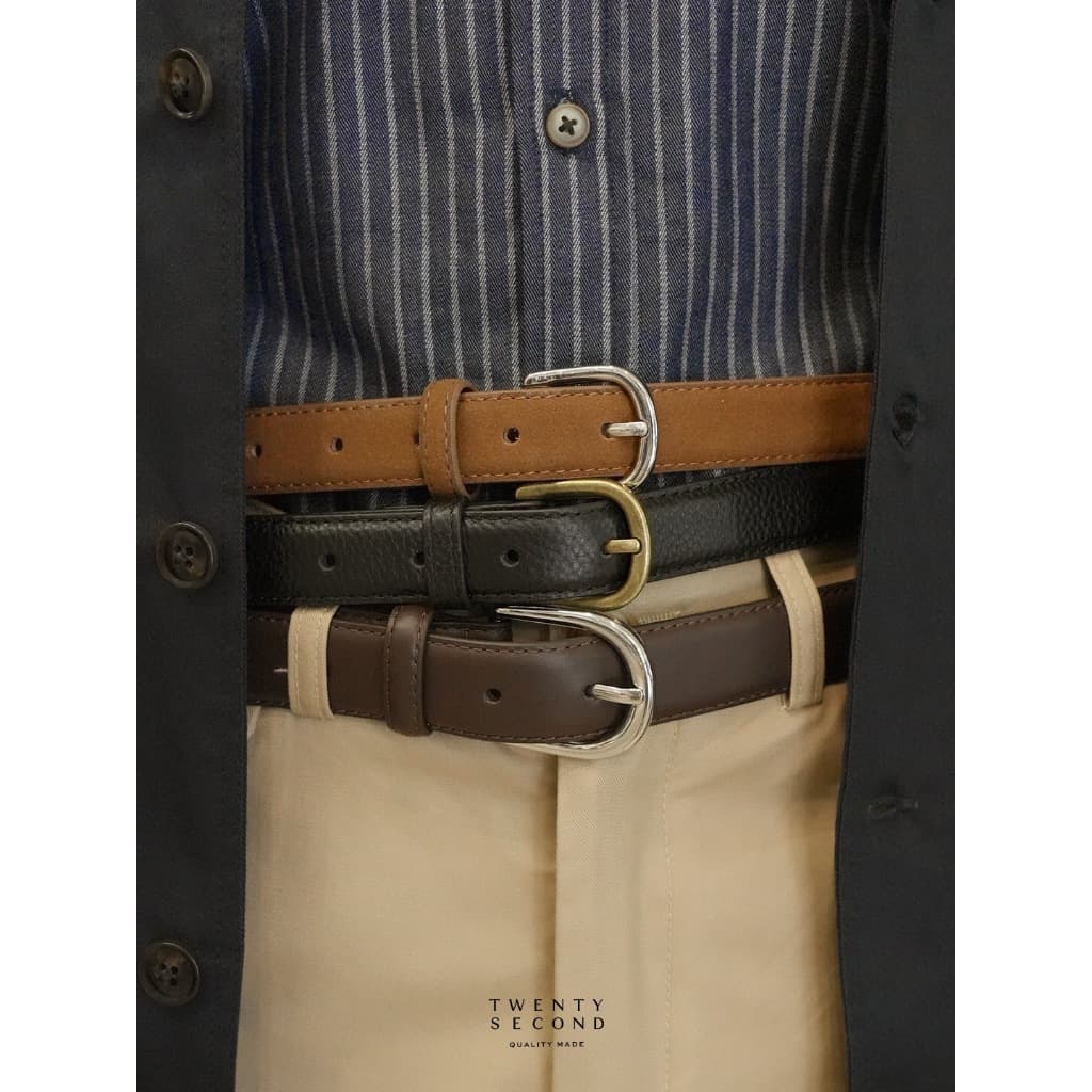 TWENTYSECOND เข็มขัดหนังแท้ รุ่น Slim Leather Belt รูปที่ 2