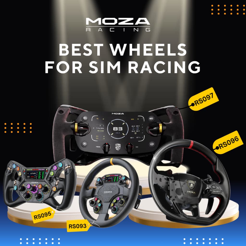 MOZA Racing Steering Wheel RS093 CS PRO / RS095 KS PRO/ RS097 Porsche Mission R / RS096 Lamborghini รูปที่ 2