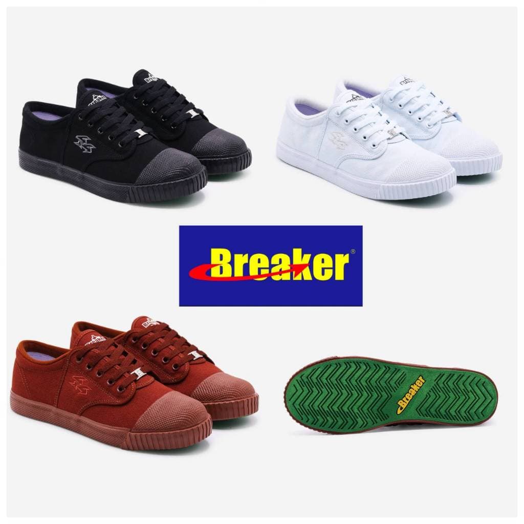 Breaker รองเท้านักเรียน รองเท้าผ้าใบ รุ่น 4x4 ไซส์  31-47