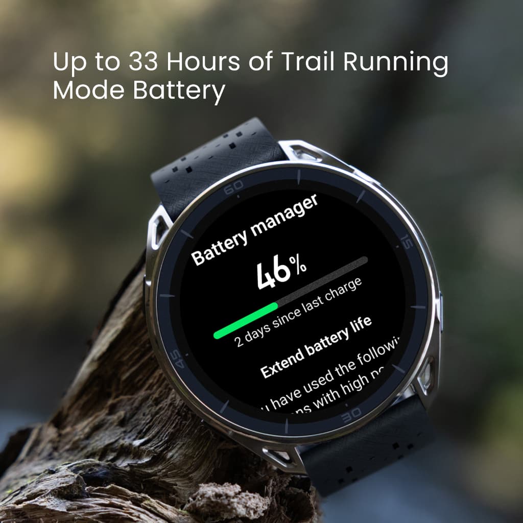 Amazfit Cheetah 2 Ultra 47mm นาฬิกาวิ่ง GPS จอ AMOLED Sapphire ไทเทเนียม แบต 30 วัน แผนที่ออฟไลน์ 64GB รูปที่ 3