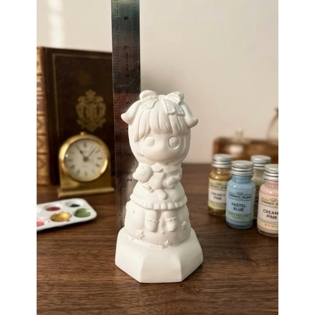 ตุ๊กตาปูนปลาสเตอร์สำหรับระบายสีเสริมทักษะ งานศิลปะ 3-6 inch รูปที่ 1