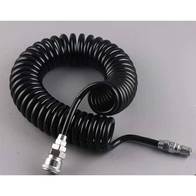 สายลม สายปั๊มลม PU 8mx5mm แบบขดสปริง ยาว9 เมตร พร้อมหัวคอปเปอร์ รูปที่ 6