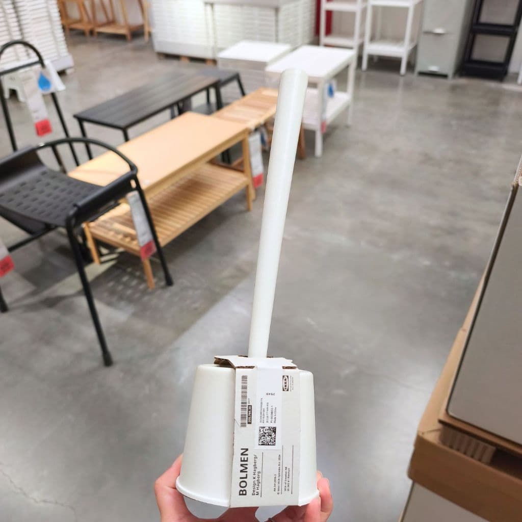 IKEA แปรงขัดห้องน้ำ IKEA BOLMEN มินิมอล สีขาว ดำ ขนาด 36.5 cm รูปที่ 5