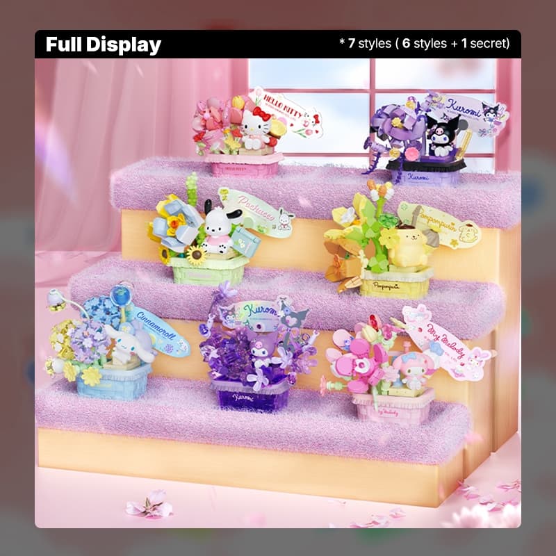 M&G Life x Sembo Sanrio Floral Riddles Series Desktop Assembled Ornament Blind Box รูปที่ 2