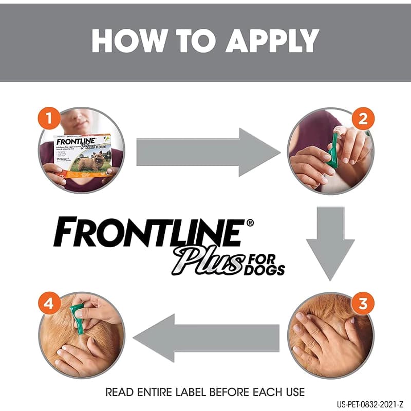 FRONTLINE PLUS DOG Size M ฟรอนท์ไลน์ พลัส ยาหยดกำจัดเห็บหมัด สำหรับสุนัข น้ำหนัก 10-20 กก ยาหยอดเห็บหมัด สุนั รูปที่ 9