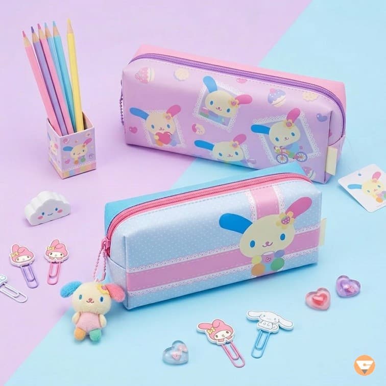 กระเป๋าดินสอ Sanrio ลาย usahana ลิขสิทธ์แท้ รุ่น UST01 03 06 อุซาฮานะ กล่องดินสอ 1 ใบ รูปที่ 3