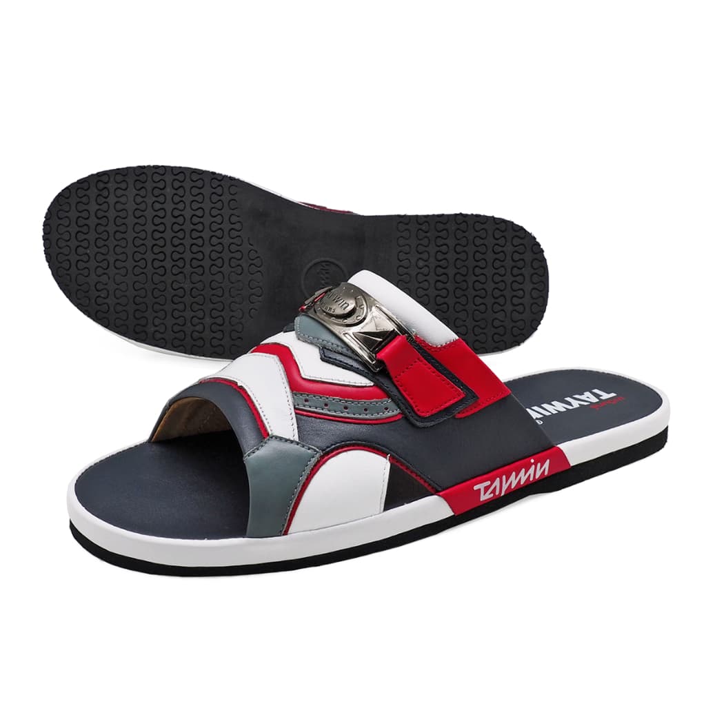 TAYWINแท้ เทวินทร์แท้ รองเท้าแตะพื้นบาง SKN-02 Size39-46 หนังนิ่มกรม-นิ่มขาว-นิ่มแดง-นิ่มเทา รูปที่ 5
