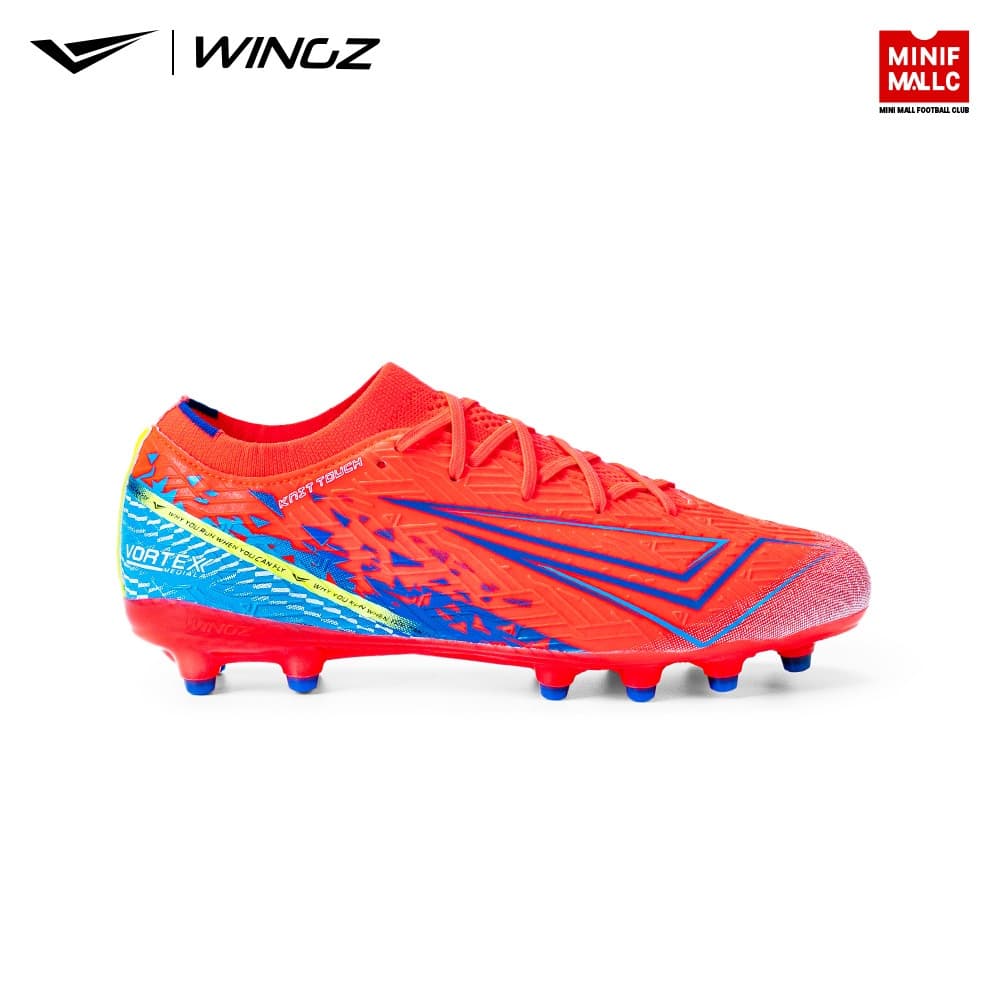 รองเท้าสตั๊ด Wingz รุ่น Vortex Neon Pink 2026 รองเท้าฟุตบอล ผ้า Knit Touch กระชับเท้า น้ำหนักเบา สวมใส่สบาย รูปที่ 6