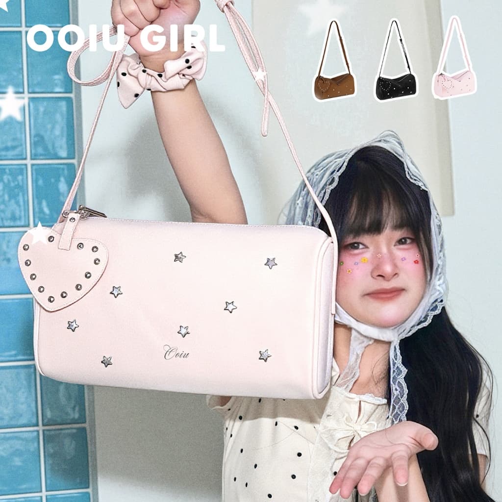 OOIU Bag Qingqing Bag กระเป๋าสะพายไหล่ กระเป๋าครอสบอดี้ ดวงดาว รุ่นชิงชิง OOIU รูปที่ 1