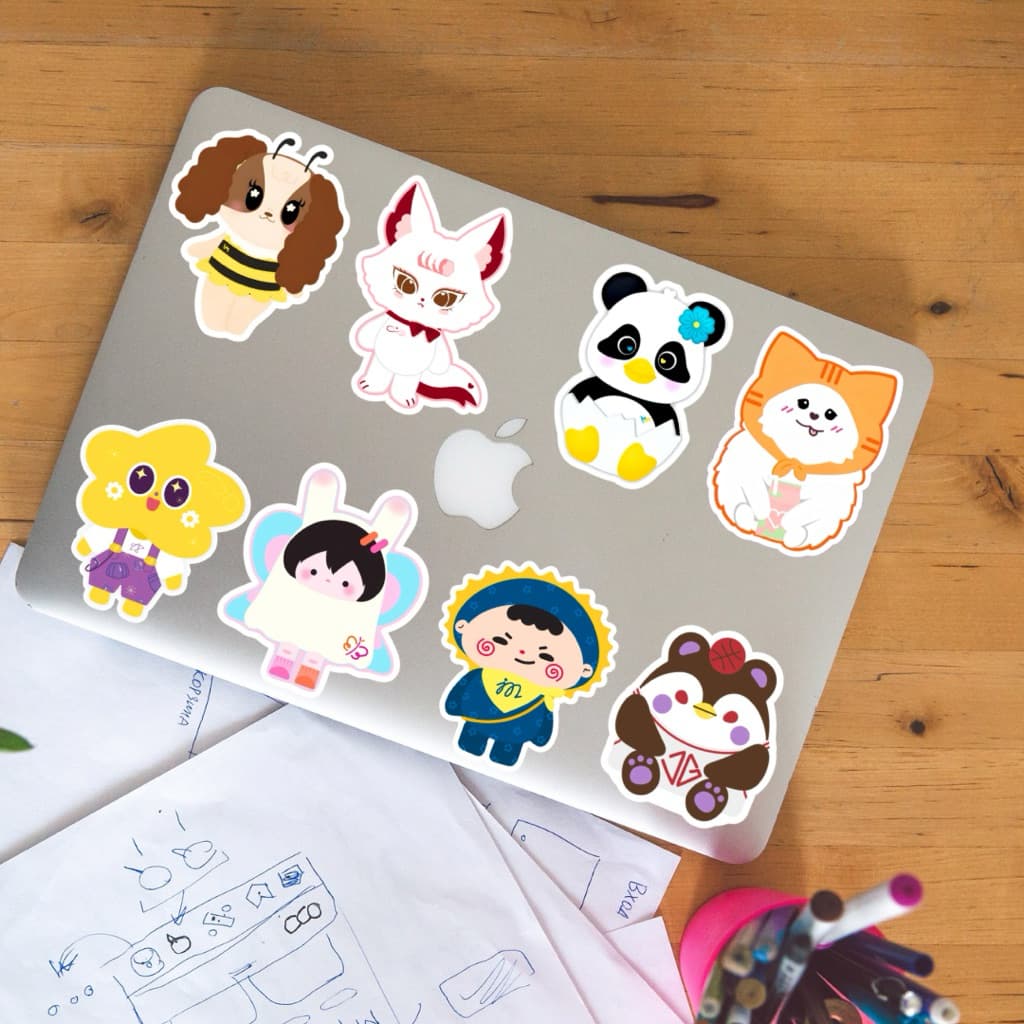 สติกเกอร์ขนาดใหญ่10-15cm **มีของทุกคน** pondphuwin perthsanta williamest skynani juniormark emibonnie jimmysea forcebook รูปที่ 7