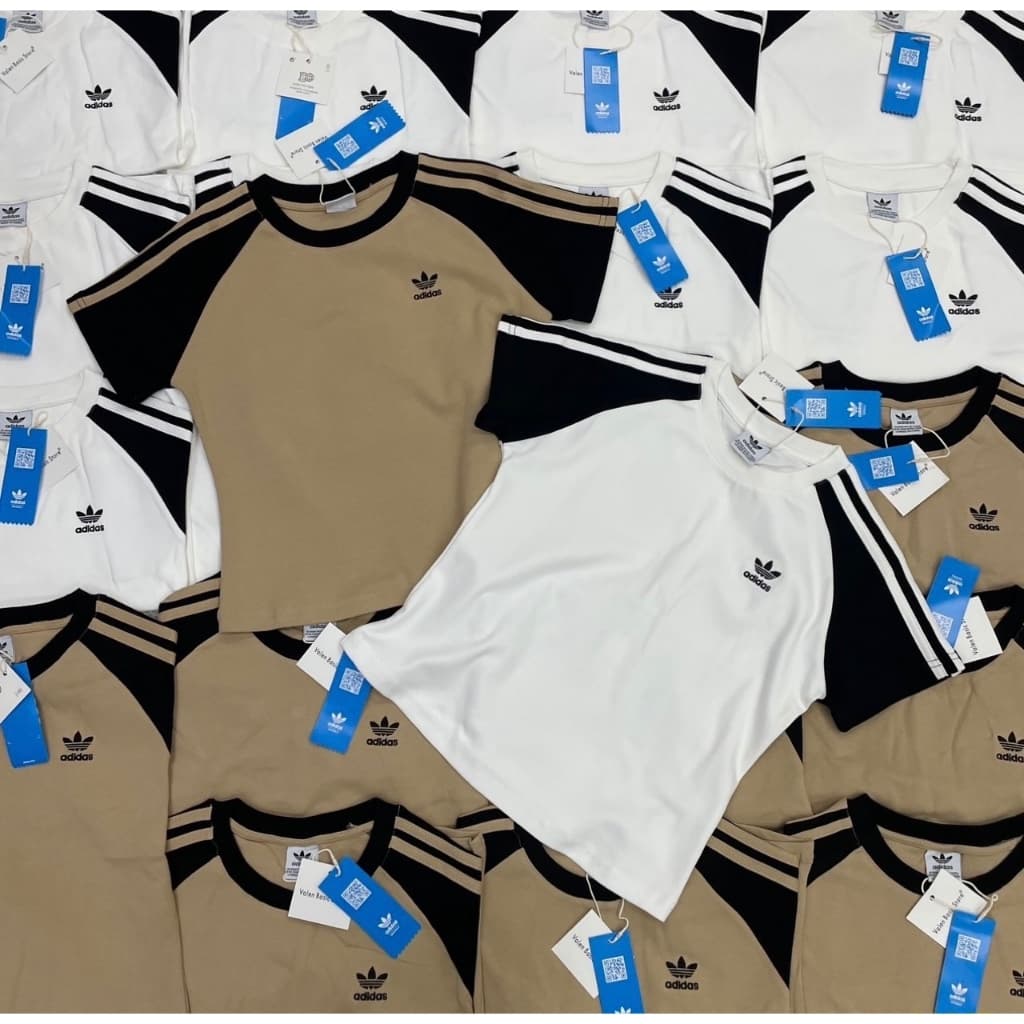VL 5296 เสื้อยืดแขนสั้น คอกลม แต่งแถบ ผ้านิ่มใส่สบาย รูปที่ 6