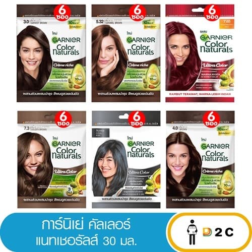 การ์นิเย่ คัลเลอร์ แนทเชอรัลส์ ครีมเปลี่ยนสีผม Garnier รูปที่ 2