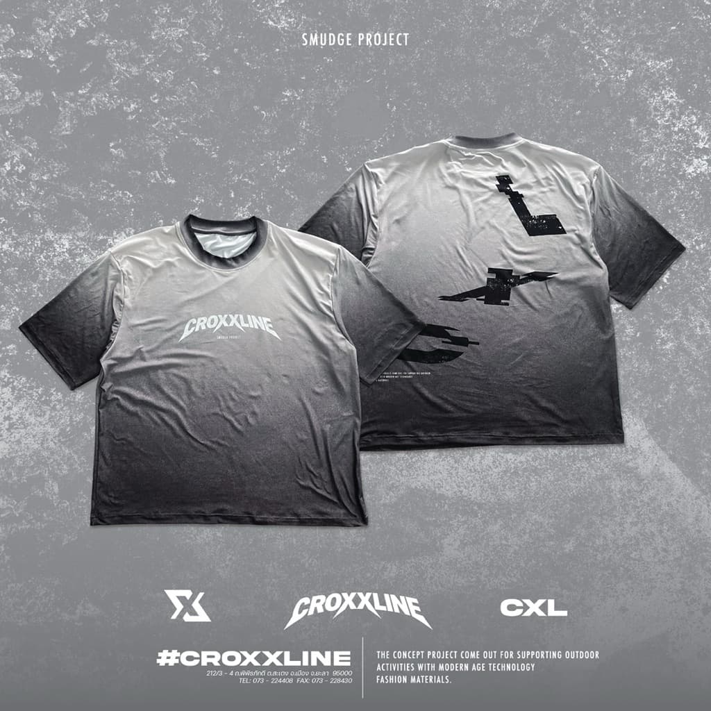 croxxline smudge project เสื้อยืด freestyles ทรง boxy รูปที่ 1