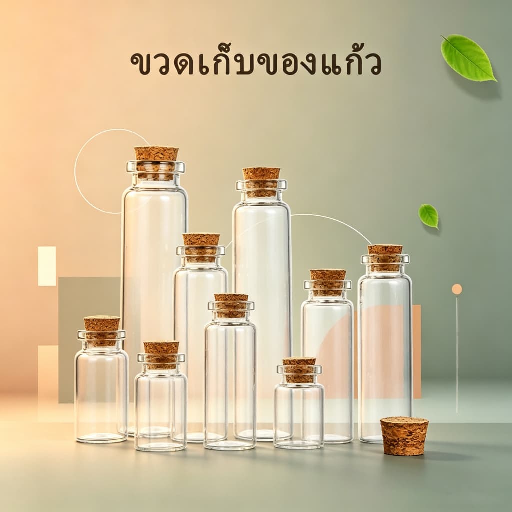 30 ชิ้น ขวดแก้วใส อวยพร ดริฟท์ / ขวดเครื่องเทศเปล่า ขนาดเล็ก พร้อมจุกไม้คอร์ก / ขวดโปรดปรานงานแต่งงาน คริสต์มาส รูปที่ 4