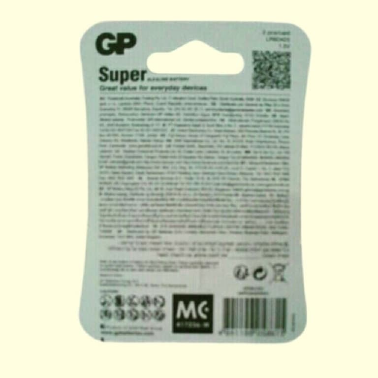 GP Orignal Super Alkaline Battery ถ่านอัลคาไลน์ AAAA,4A,LR8D425,E96 1.5V. รูปที่ 3