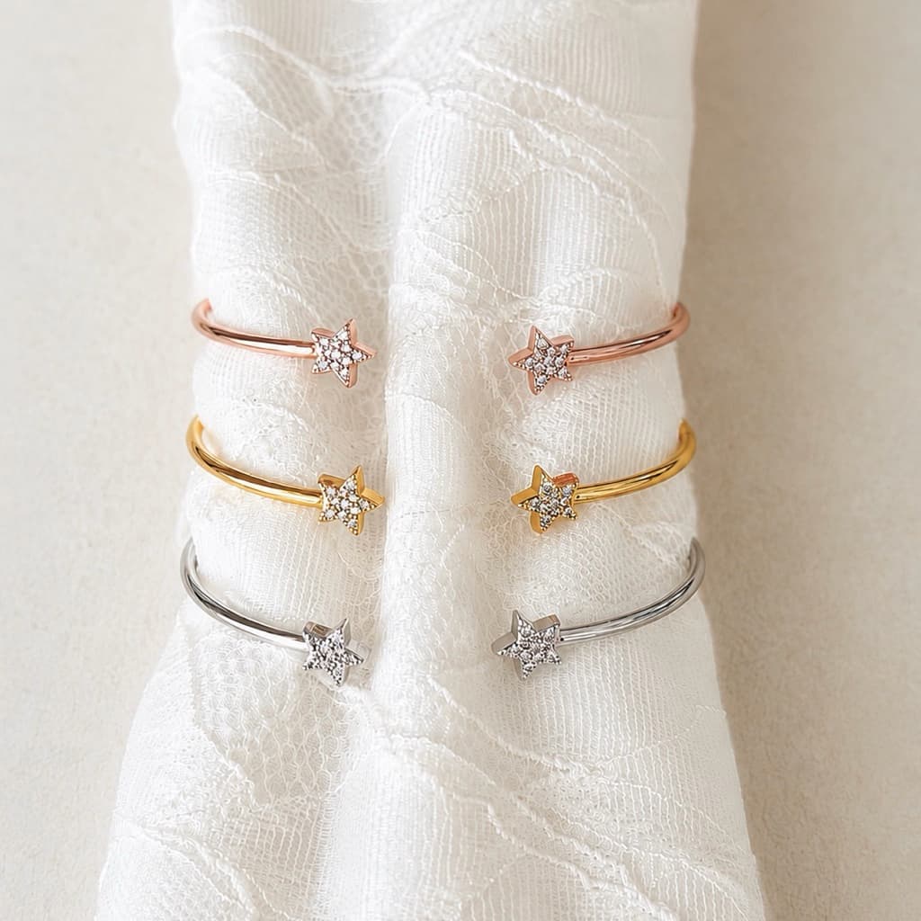 Socrush.bkk | STAR CRUSH CUFF bracelet กำไล ดาว เพชร รูปที่ 1