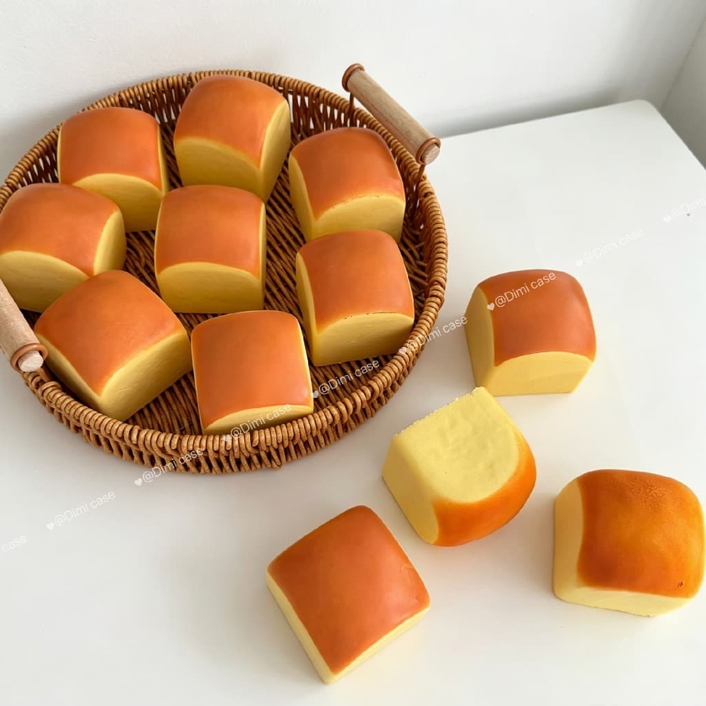 ใหม่ ขนมปัง สกุชชี่ นุ่มสโลว์บีบได้ ของเล่นสำหรับเด็ก คลายเครียด กลิ่นหอม ส่งจากไทย รูปที่ 9